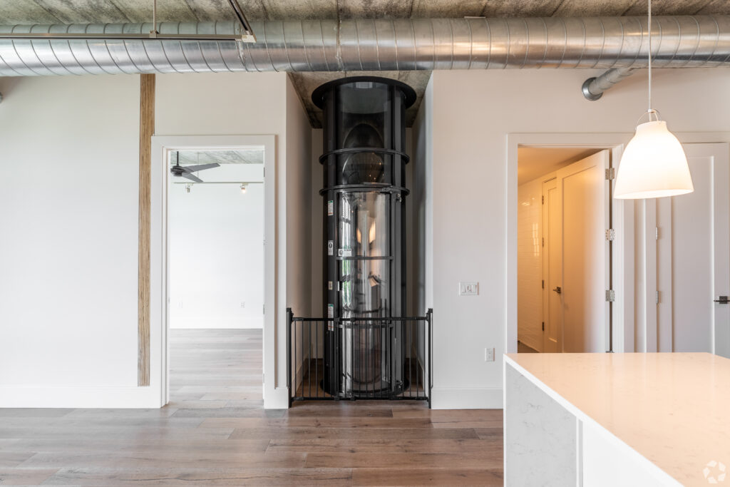 private elevator located in a penthouse unit at JLofts Greenwich